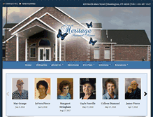 Tablet Screenshot of heritagefuneralhomeutah.com